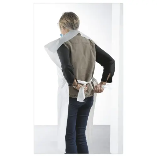 200 Tabliers de protection à usage unique - Ceinture prédécoupée - Taille M photo du produit