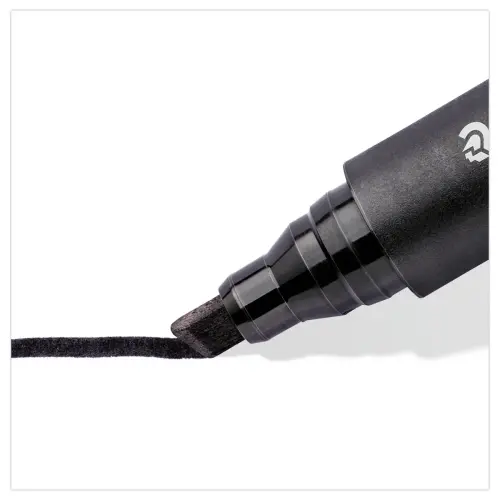 Marqueur Lumocolor permanent - Pointe biseautée 2 à 5mm - Noir - Staedtler photo du produit