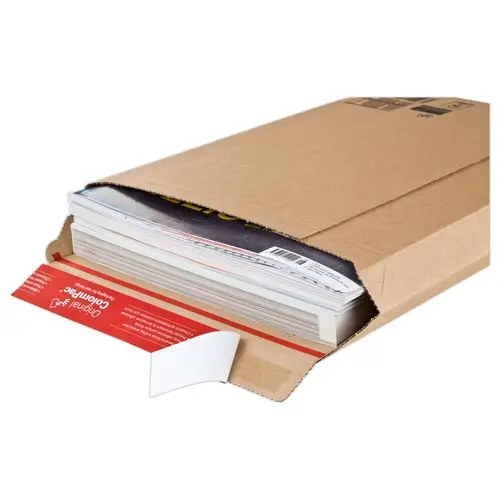 20 Pochettes d'exp rigides COLOMPAC-carton brun B2 L53 x H72 cm-&eacute;p 5 cm photo du produit