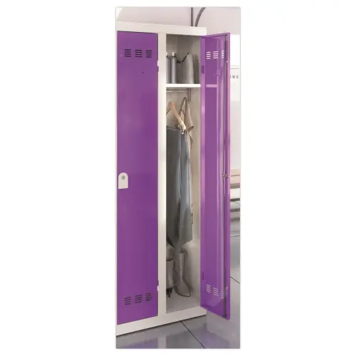 Vestiaire d'atelier 4 colonnes - Gris/bleu - Vinco INDUSTRIES photo du produit
