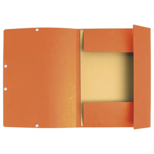 Chemise 3 rabats à élastiques carte lustrée - Orange - EXACOMPTA photo du produit