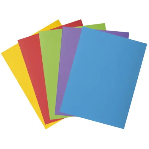 50 Chemises Carte Rock''s 2 rabats A4 - 210g - assortis - Exacompta photo du produit