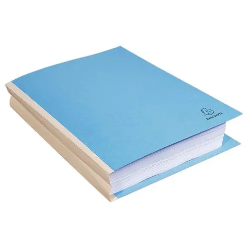 25 Chemises dos toilé Forever 320g - 24 x 32 cm - Bleu foncé - EXACOMPTA photo du produit