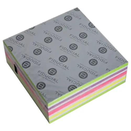 Bloc cube 320 feuilles - 76x76mm - Couleurs vives - Fiducial photo du produit