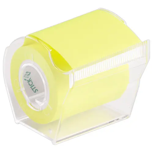 Dévidoir de notes jaune fluo - rouleau de 10m - FIDUCIAL OFFICE SOLUTIONS photo du produit