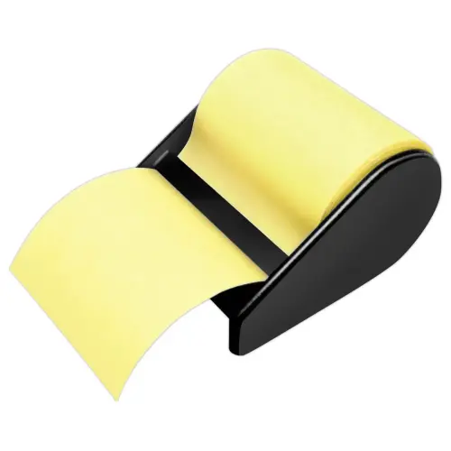 Dévidoir de notes - Rouleau de 10 m x 6 cm - Jaune photo du produit