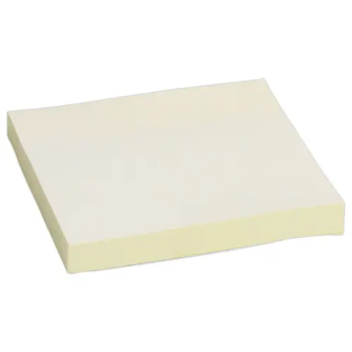 Bloc notes repositionnables - 7,6 x 7,6 cm - Jaune - FIDUCIAL photo du produit