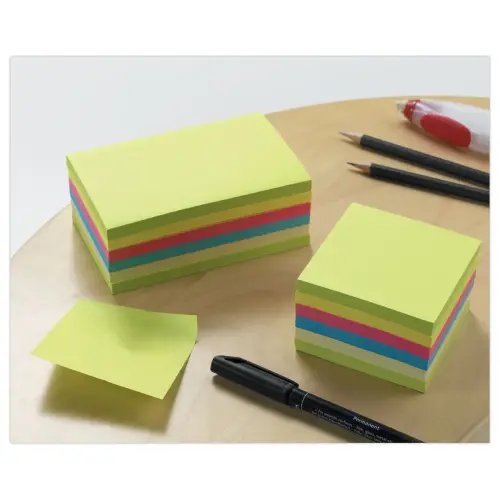 6 Blocs notes repositionnables super adh&eacute;sives - 7,6 x 7,6 cm - Fiducial photo du produit