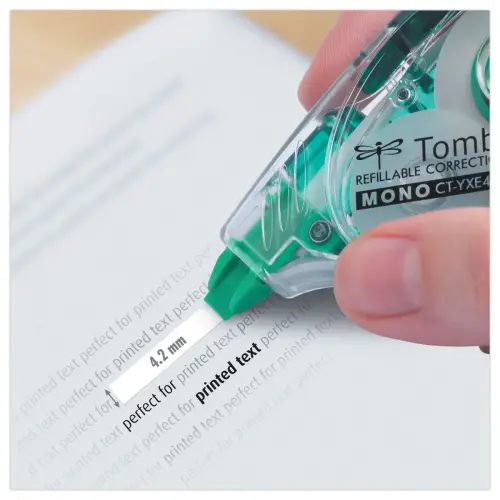 Correcteur lat&eacute;ral Tombow d&eacute;vidoir de 16 m- largeur de bande 4,2 mm. photo du produit