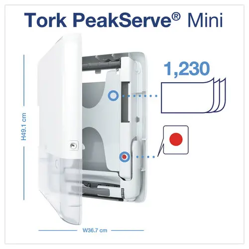 Mini distributeur pour essuie-mains Tork PeakServe - TORK photo du produit