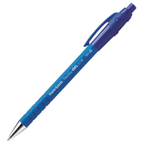 Stylo gel r&eacute;tractable Flexgrip - bleu - Papermate photo du produit