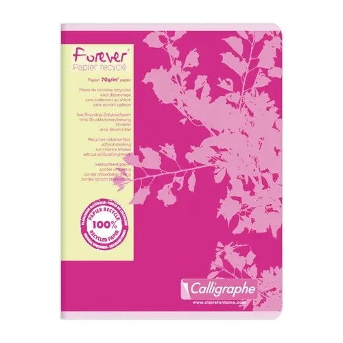 Cahier piqué recyclé 17x22cm, 70g, Seyes, 96 pages photo du produit