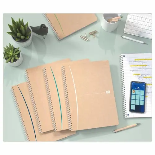 Cahier spirale A4 Touareg - 5x5 - 180 pages - OXFORD photo du produit