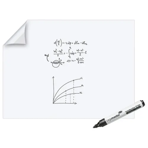 Rouleau 15 feuilles &eacute;lectrostatiques Magic Chart - Version tableau blanc - 90 x 120 cm - LEGAMASTER photo du produit