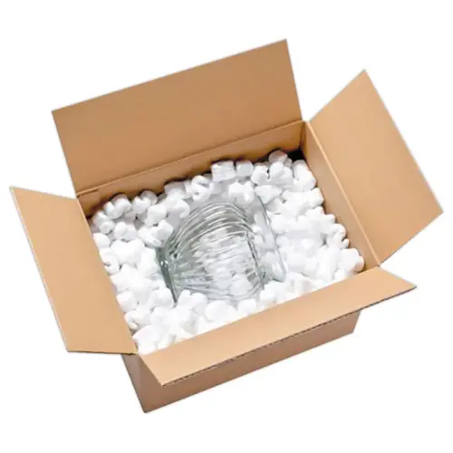 Carton de particules de calage en polystyrene bio 125 l photo du produit