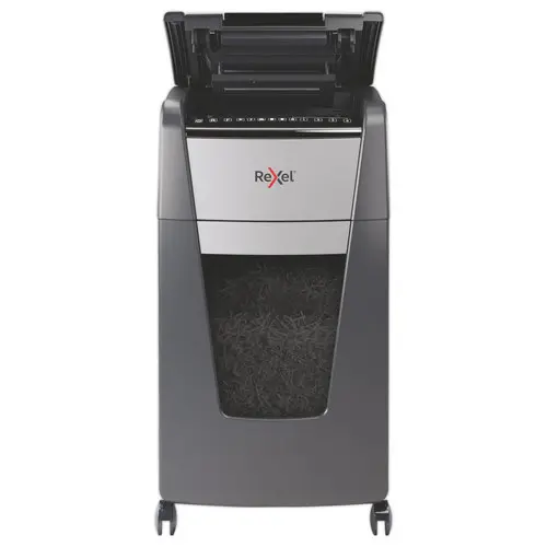 Destructeur Rexel Optimum Auto+ 300X - Coupe croisée - 60L - REXEL photo du produit