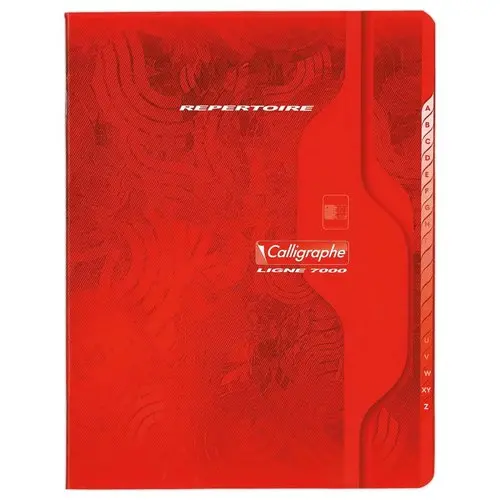 Répertoire - 17 x 22 cm - Reliure agrafée - CALLIGRAPHE photo du produit