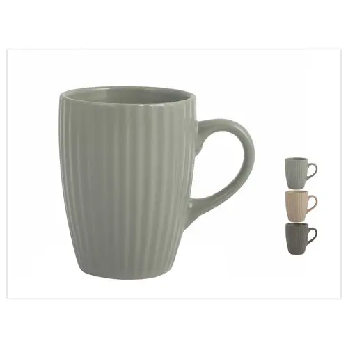 6 Mugs Country de 29,5 cl en porcelaine assortis photo du produit