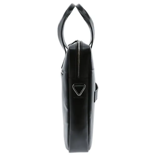 Sacoche ordinateur Exactive en cuir noir 15.6" photo du produit