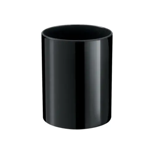 Pot à crayon en polypropylène noir photo du produit