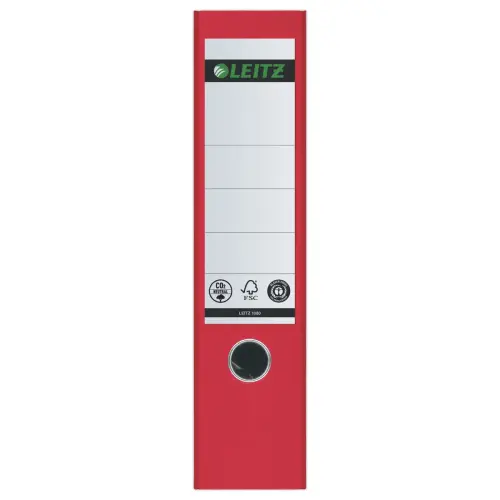 Classeurs &agrave; levier carton marbr&eacute; - Dos 8 cm  - rouge - Leitz photo du produit
