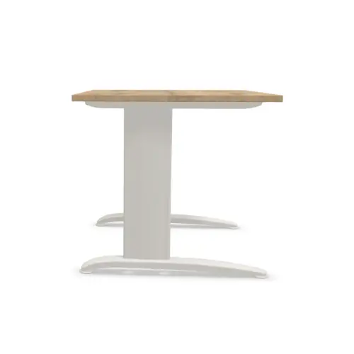 Table 80 x 80 ch&ecirc;ne vein&eacute; - pieds aluminium Fiducial photo du produit