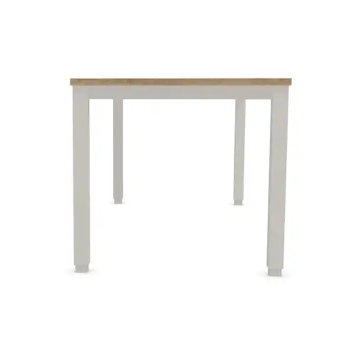 Bureau 180 x 80 chêne veiné - pieds aluminium photo du produit