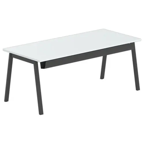 Bureau rectangulaire 180x80 Gris / piét. Anthracite BORN photo du produit