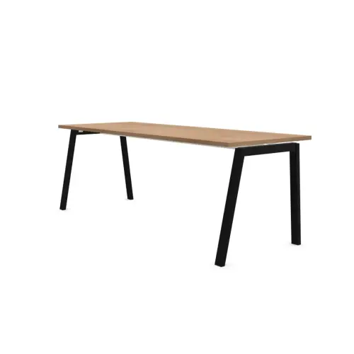 Bureau rectangulaire 180x80 Noyer / pi&eacute;t. Anthracite BANGKOK photo du produit