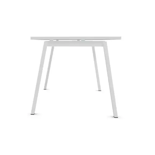 Bureau rectangulaire 160x80 Blanc/ piét. Blanc BANGKOK photo du produit