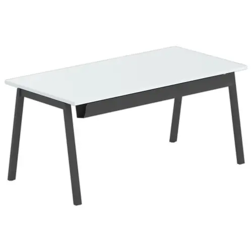 Bureau rectangulaire 160x80 Gris / piét. Anthracite BANGKOK photo du produit