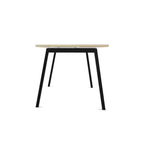 Bureau rectangulaire 160x80 Acacia clair / piét. Anthracite BANGKOK photo du produit