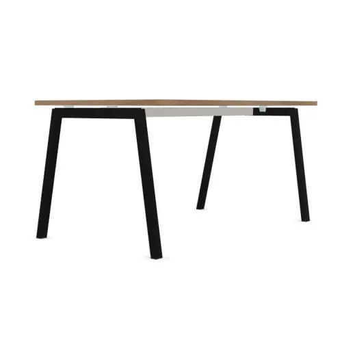 Bureau rectangulaire 160x80 Noyer / pi&eacute;t. Anthracite BANGKOK photo du produit