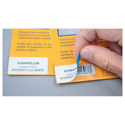 &Eacute;Tiquettes de masquage laser Avery 45,7 x 21,2 mm 25 f x 48 &eacute;tiquettes photo du produit