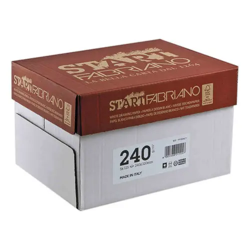 125 Feuilles de papier dessin blanc formatA4 - 240 g photo du produit