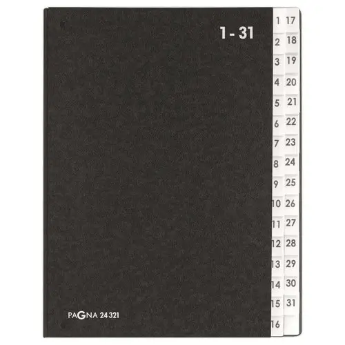 Trieur touches numériques DURABLE Pagna - 32 compartiments - A4- noir photo du produit