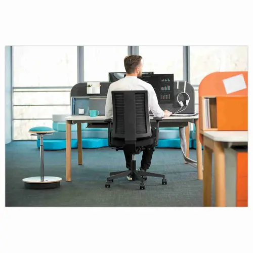 Si&egrave;ge Navigo synchrone - tissu coque noir accotoirs 2D mont&eacute;s photo du produit