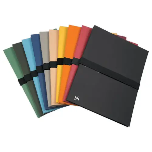 10 Chemises sangle extensible velcro - papier toil&eacute;  - Oxford photo du produit