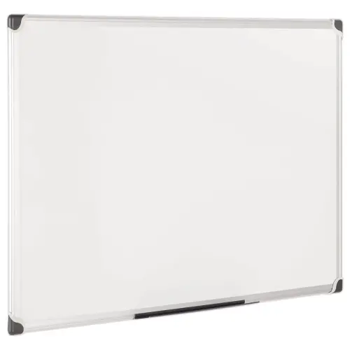 Tableau blanc &eacute;maill&eacute; uni - 90 x 120 cm - BI-OFFICE photo du produit