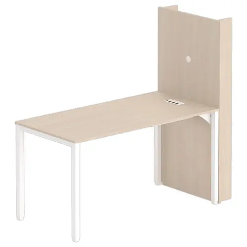 Table Multim&eacute;dia 200 x 100 cm acacia /blanc photo du produit