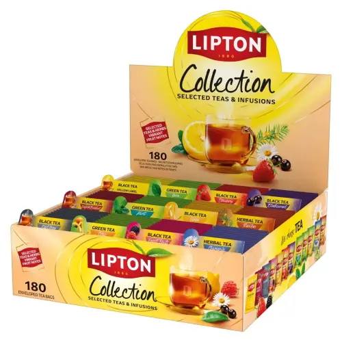 Coffret Variety Pack de 180 sachets de th&eacute; et d'infusion - Lipton photo du produit