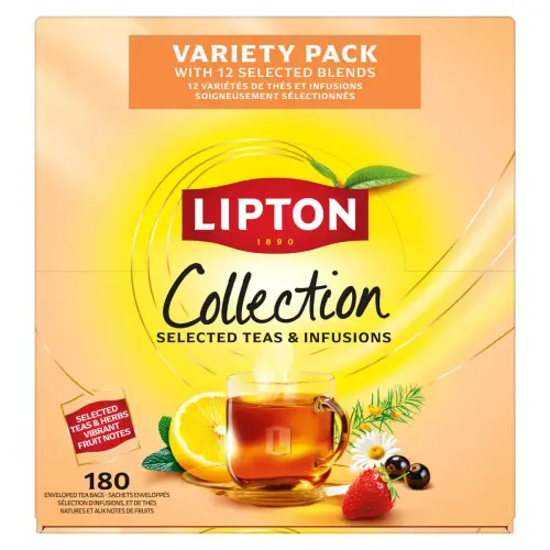 Coffret Variety Pack de 180 sachets de th&eacute; et d'infusion - Lipton photo du produit