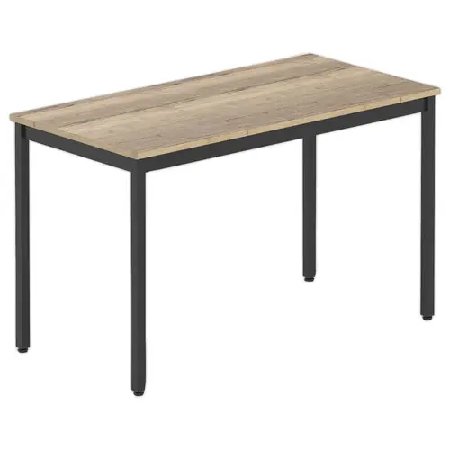Table modulaire rectangulaire 120 x 60chêne veiné / noir photo du produit
