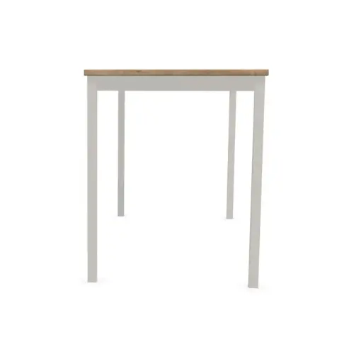 Table modulaire rectangulaire 120 x 60 chêne veiné / alu photo du produit