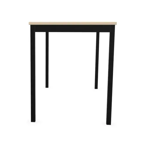 Table modulaire rectangulaire 120 x 60 acacia / noir photo du produit