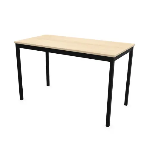 Table modulaire rectangulaire 120 x 60 acacia / noir photo du produit