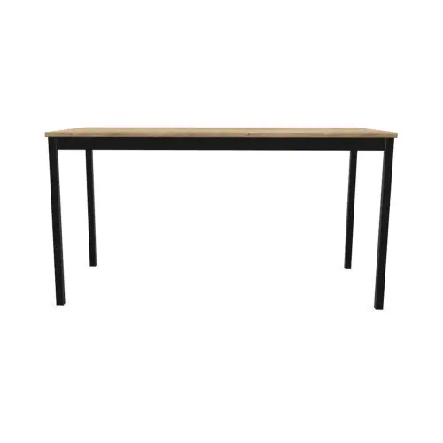 Table modulaire rectangulaire 140 x 70chêne veiné / noir photo du produit