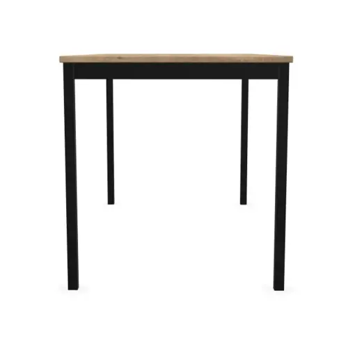 Table modulaire rectangulaire 140 x 70chêne veiné / noir photo du produit