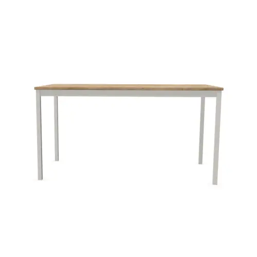 Table modulaire rectangulaire 140 x 70chêne veiné / alu photo du produit