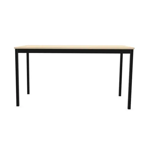 Table modulaire rectangulaire 140 x 70 acacia / noir photo du produit